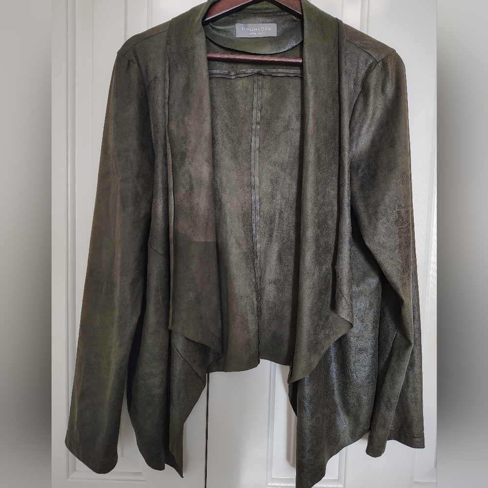 Y2K Forever 21 Dark Olive Faux Suede Jacket